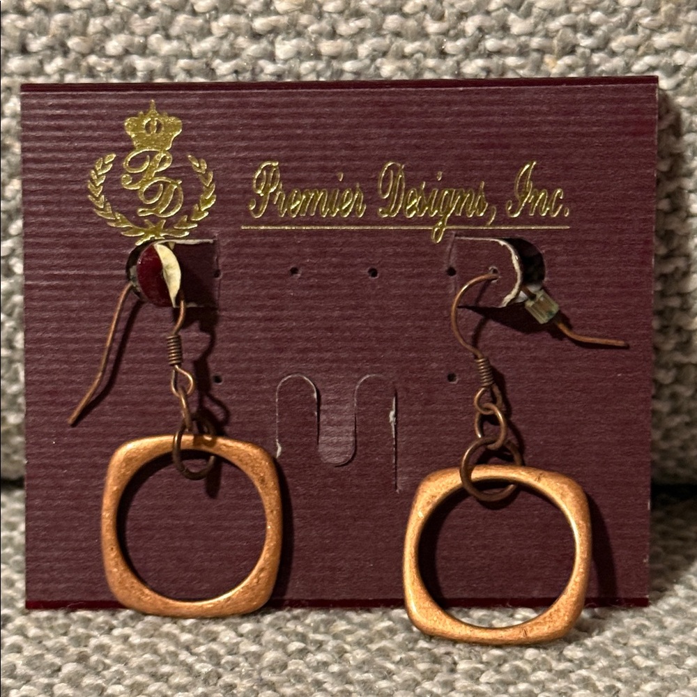 Premier Designs Embers Copper Earrings
